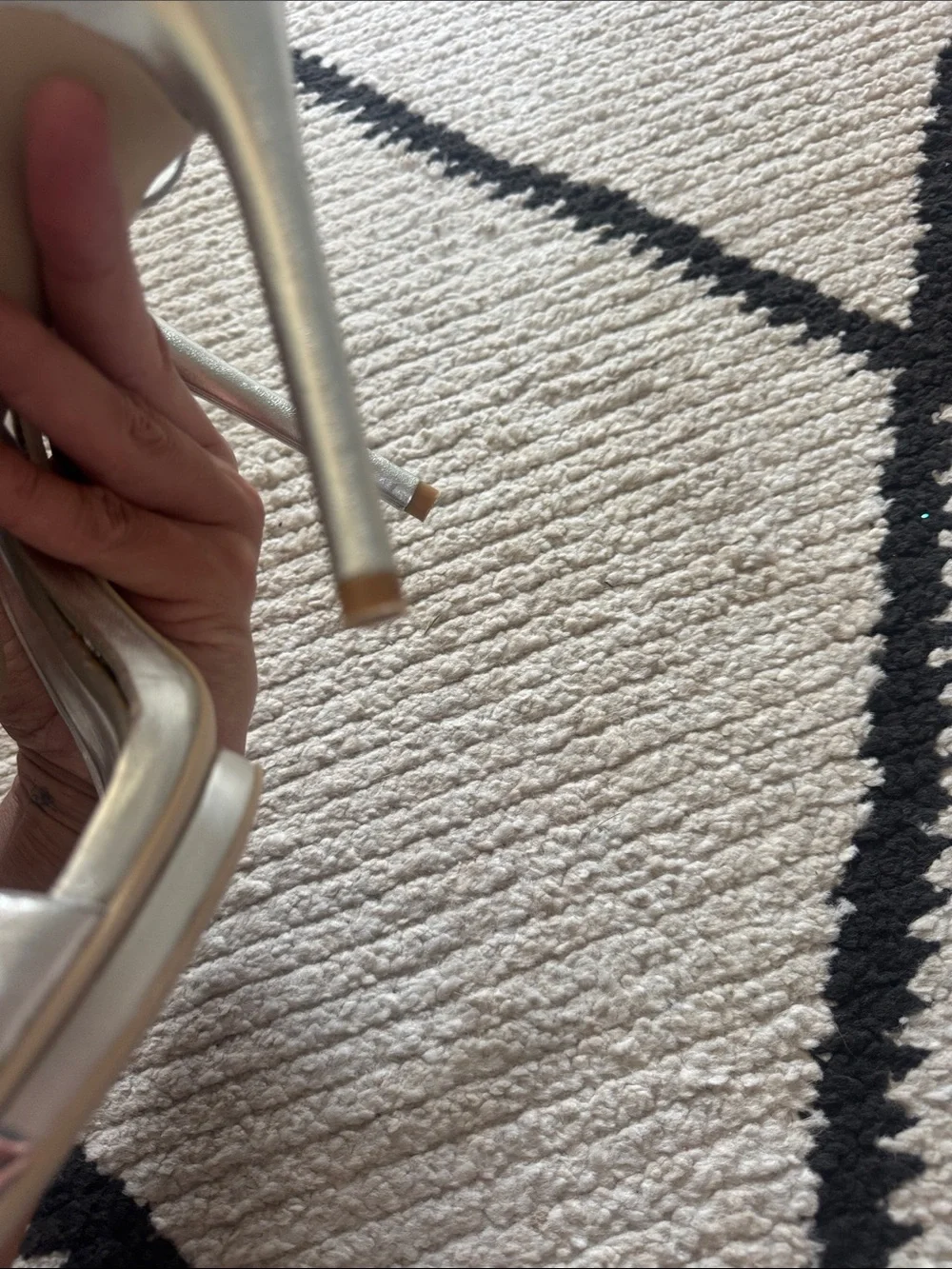 BCBG Maxazria Ma-finite Silver Strappy High Heel Sandals 10